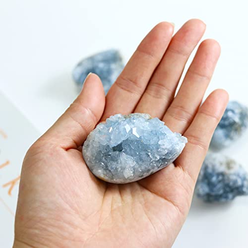 Celestite Crystals, Crystal Clusters, Angelite Crystal(100-150G)