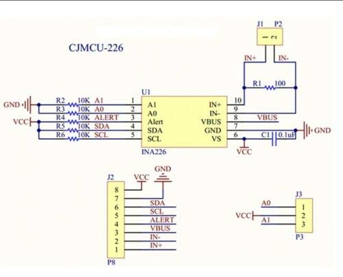 INA226 IIC I2C Interface Bidirectional Current/Power Monitoring Sensor Pack of 2
