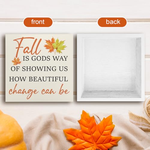 Fall Bible Verse Decor Inspirational Religious Gifts for Women Change