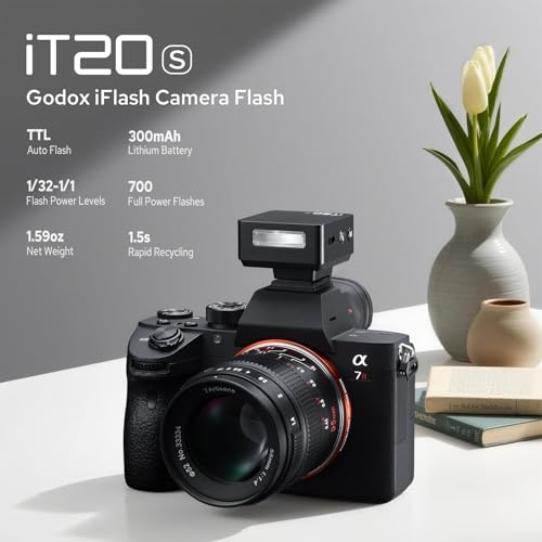 Godox iT20 S Flash for Sony, iT20-S Mini TTL Flash with Intuitive Screen iT20-S for Sony