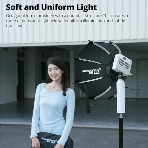 Ambitful Quick Release Softbox with Grid 31.4inch/80cm for Godox Mount 31.4inch 80cm
