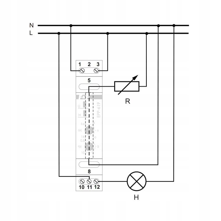 Current Control Relay 1-Phase 0.6-16A AC 1P 0.5-10sek EPP-619 f&f 5908312593928