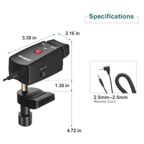 AODELAN Lanc Camcorder Zoom Controller Video Recording Remote Control