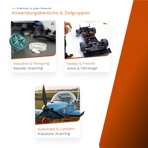 AESUB Orange 3D Scanning Spray - 400 ml Self-Volatilising Scan Spray with Long Durability, Pigment-Free & Residue-Free, for Precise 3D Scans in Long Measuring Campaigns, Made in Germany