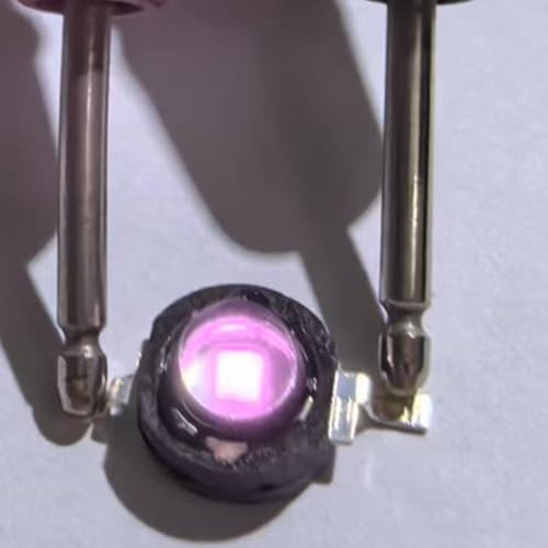 Pack of 10 High Power LED Chip 3 W Infrared 90 Degree IR 850 nm / 400 mA - 500 mA / DC 1.4 V-1.6 V 3 Watt SMD COB Light Emitter Diode for DIY Without Board 850 nm 90°