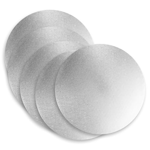 Culpitt Cake Board, Cake Drum, Silver Fern, 10 Inch (254mm) Round, 0.5 Inch (13mm) Thick, (Pack of 5 Boards) 2 pack 10 inch