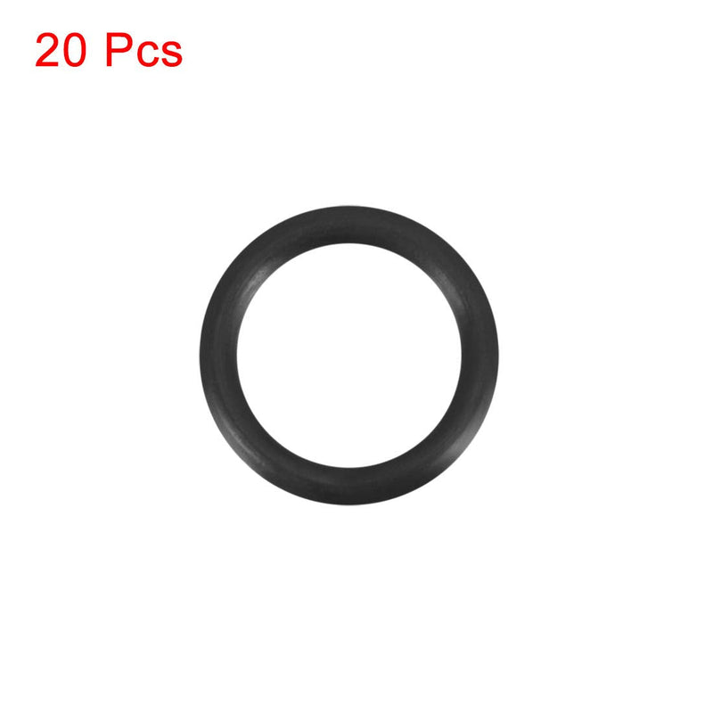 [Australia - AusPower] - uxcell Nitrile Rubber O-Rings 14mm OD 10mm ID 2mm Width, Metric Sealing Gasket for Automotive Machine Plumbing, Pack of 20 10x14x2mm 