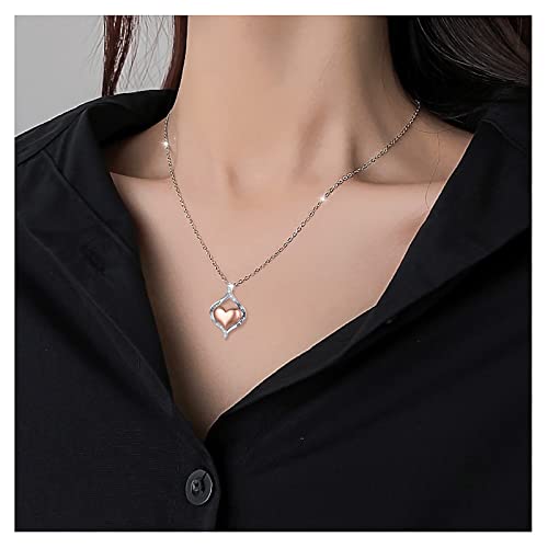 Alphm S925 Sterling Silver Heart Urn Memorial Ashes Keepsake Exquisite Cremation Pendant Necklace Ring Bracelet Heart Rose
