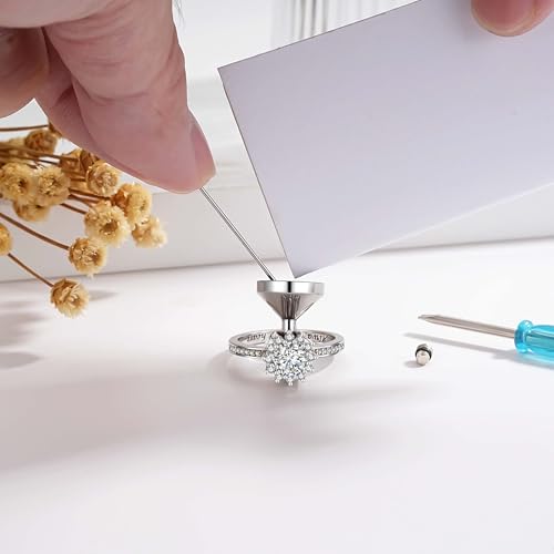 925 Sterling Silver Urn Rings for Ashes for Women - Sunflower Ash Ring Cubic Zirconia Memorial Keepsake Cremation Jewelry Gifts for Loss of a Loved One 6