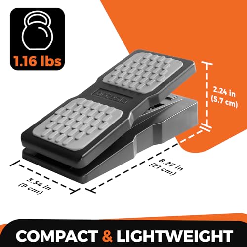 Artesia AP-EX Universal Expression Pedal with Polarity Switch and Non-Slip Surface for Keyboards,MIDI Controllers, Synthesizers, and Guitar Effects Pedals AP-EX Expression Pedal