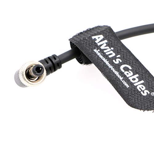 Alvin's Cables Locking DC Male to Right Angle DC 5.5 2.1 Power Cable for Atomos Monitor Video Devices PIX-E7 PIX-E5 7 Touchscreen Display Hollyland Mars 400s 5.9in/15cm Right Angle to Right Angle