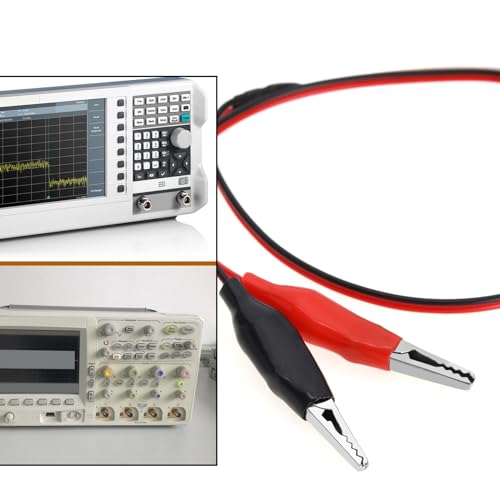 ECSiNG 2 Pieces Alligator Clip Test Cable SMA Male to Alligator Clip Test Lead RF Cable Connection Line RG316 Cable for Electrical Testing Work in Laboratory