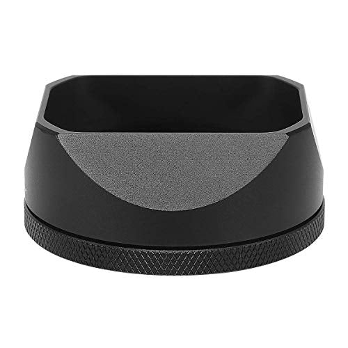 Haoge LH-X54B and THB-X2B Square Metal Lens Hood and Metal Hot Shoe Thumb Grip for Fujifilm Fuji X100V Camera Black
