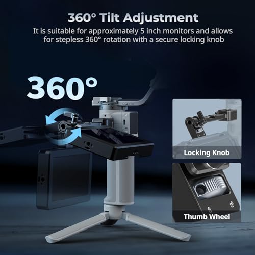 SmallRig Camera Monitor Mount w/Quick Release NATO Clamp, Cold Shoe Mount Classic