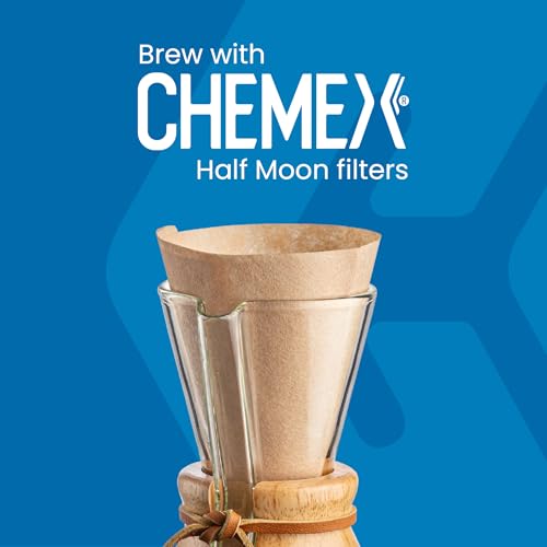 Chemex Classic Series 3-cup pour-over glass coffeemaker with wooden handle, designed for fresh, flavorful coffee brewing.