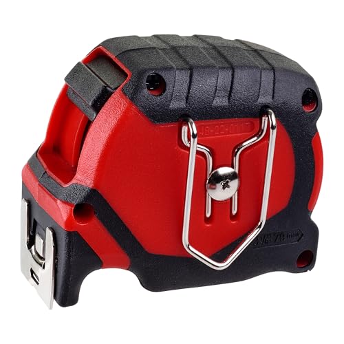 Milwaukee 48227305 Premium Magnetic Tape Measure HP5Mg/27, Red/Black 5 m