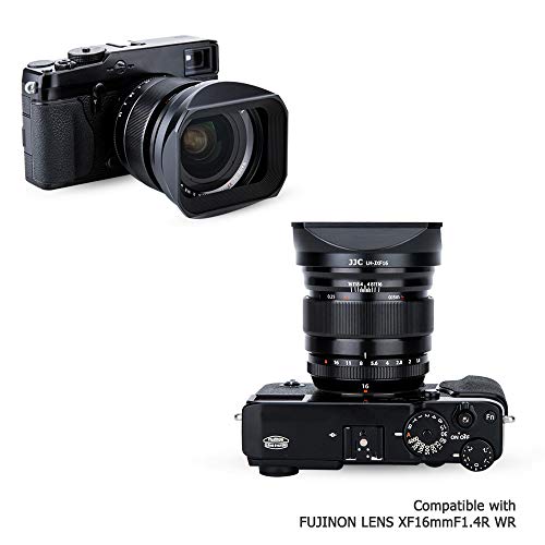 JJC Metal Lens Hood for Fuji XF 16mm F1.4 R WR Lens (Not for XF 16mm f2.8) For Fuji XF 16mm F1.4 Lens