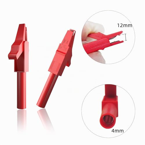 Multimeter Test Leads Kit 4mm Banana Plug Cable | Test probe, 8 pieces interchangeable precision sharp test probes, crocodile clips, for multimeter electrical testing Style C