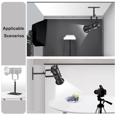2-Pack 4.5" Baby Pin Wall Plate for Studio Lights 2 Pack