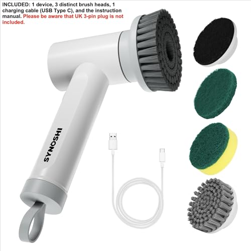 Synoshi Power Spin Scrubber | Cordless, Electric Scrubber