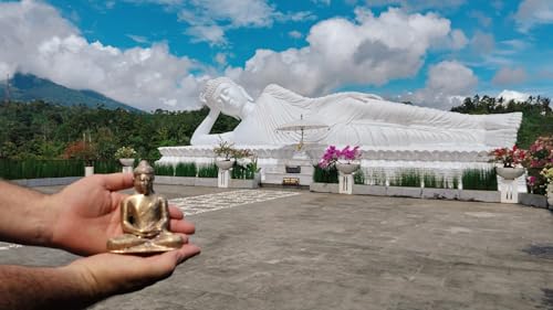 Bali Tranquility Buddha - Bronze Figurine for Calm & Clarity Perfect for Soothing and Calming Home Decor or Office Décor