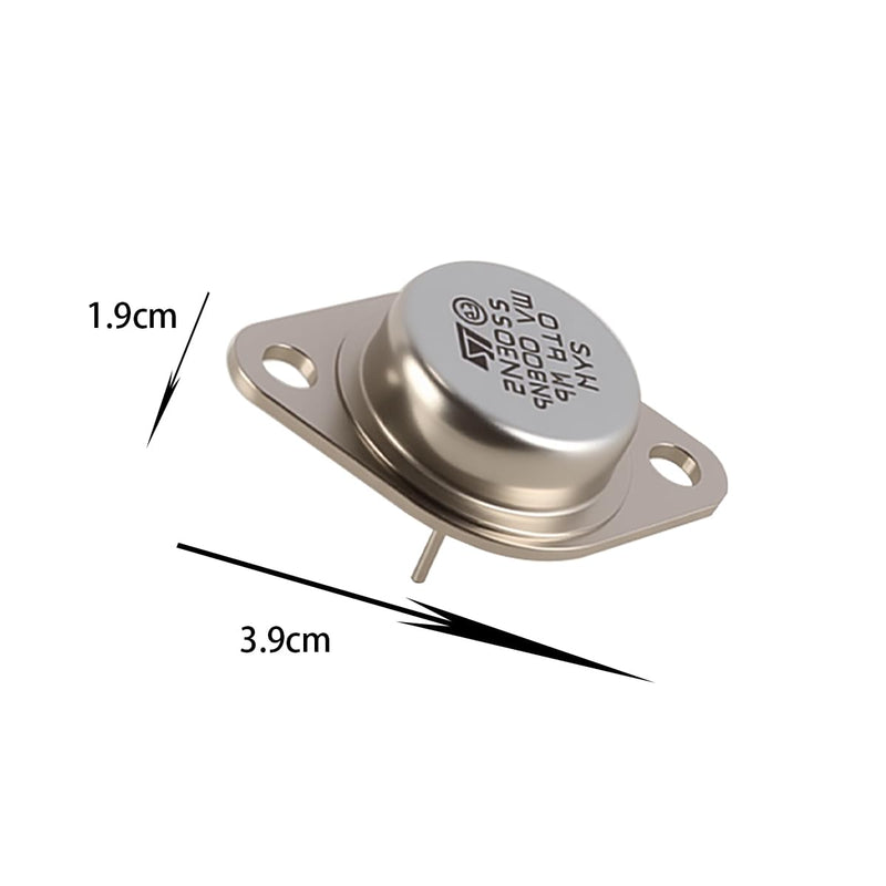 10pcs 2N3055 NPN Power Transistor 15A 100V 115W NPN High Power Transistor Power Supply Circuits Series and Shutdown Regulator Set