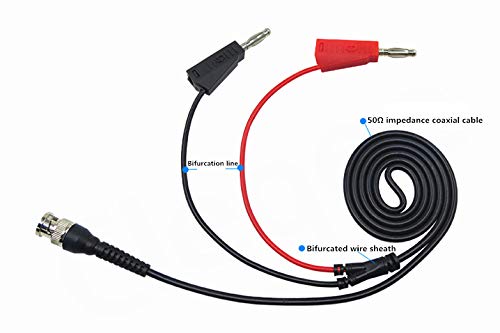[Australia - AusPower] - BNC Q9 to Dual 4mm Stackable Banana Plug with Test Leads Probe Cable 47in 