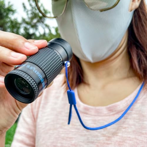 Close-up Monocular for Low Vision, Short Distance Viewing with Wide Field of View, Mini-Size Magnifier (6x16mm-Blue Style) 6x16mm-Blue Style