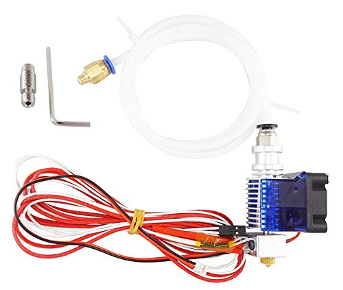 V6 Hot-End Kit: All Metal + Teflon J-head Bowden 0.4mm nozzle Teflon hose fan PC4-m6 Push-Fit 1.75mm - 3D printer: Anycubic Creality Anet and others V6 Hotend Kit Rev.2