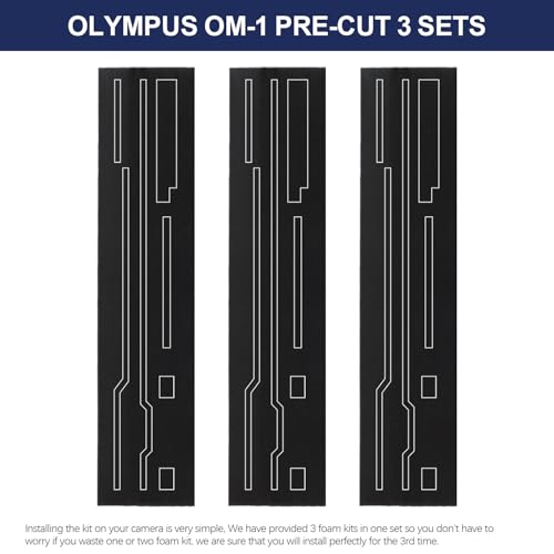 Pre-Cut Light Seal Foam Sponge Kit Repair for Olympus OM-1 OM-2 OM-3 OM-4 Camera
