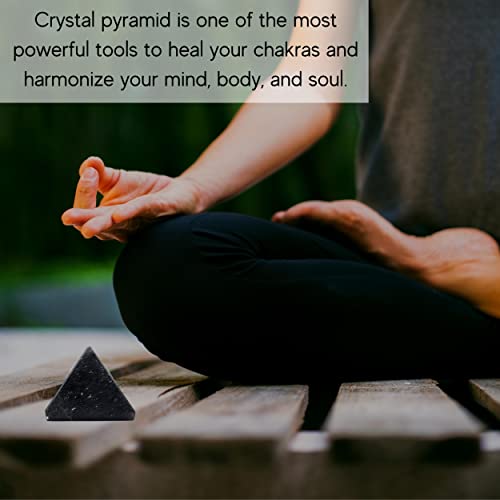 Amazing Gemstone Blue Aventurine Pyramid Crystal Healing Stones - 1" Great Pyramid Figurine of Natural Stone Pyramid for Meditation, Reiki, Chakra Balancing and Crystal Pyramids Grid