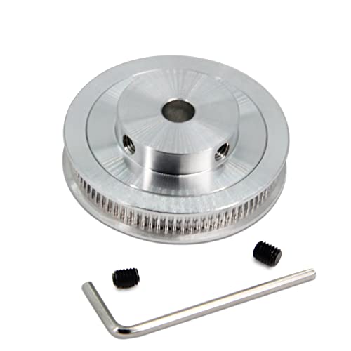 2GT Pulley 80 Teeth 8mm Bore 80T Timing Belt Pulley Synchronous Wheel Aluminum for Width 6mm Belt 3D Printers Parts, 4pcs/Pack(Size: 80T-8mm Bore)