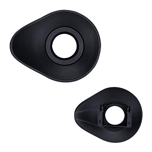 JJC Oval Eyecup Eyepiece Viewfinder for Nikon D7500 D7200 D7100 D7000 D5600 D5500 D5300 D3500 D3400 D780 D750 D610 D90 D80 & More, 360° Rotatable Design Replaces Nikon DK-25/20/21/23/24 Eye Cup Oval Design