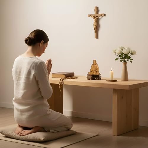 Jesus Christ Statue, Catholic Gifts Women and Men, Meditation Accessories, Christian Decor, Religious Gifts, Small Jesus Figurine, Spiritual and Zen Decor