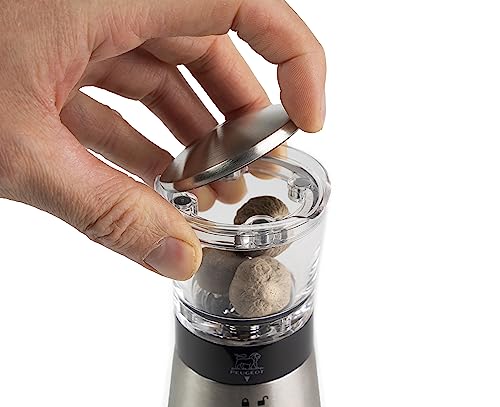 Peugeot - Daman Nutmeg Manual Mill - Acrylic and Stainless Steel, 15 cm
