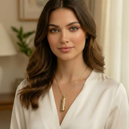 Cylinder Urn Necklace Crystal Tree of Life Cremation Jewelry Pendant for Women Men Vial Cremation Ash Pendant Loved One Memorial Jewelry with Mini Keepsake Urn Ash - Always In My Heart