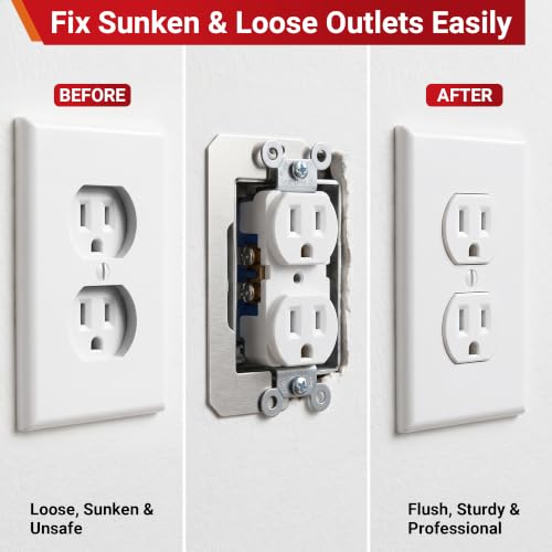 FIMXSD 104-piece electrical box outlet spacer extender kit with 6-32 screws