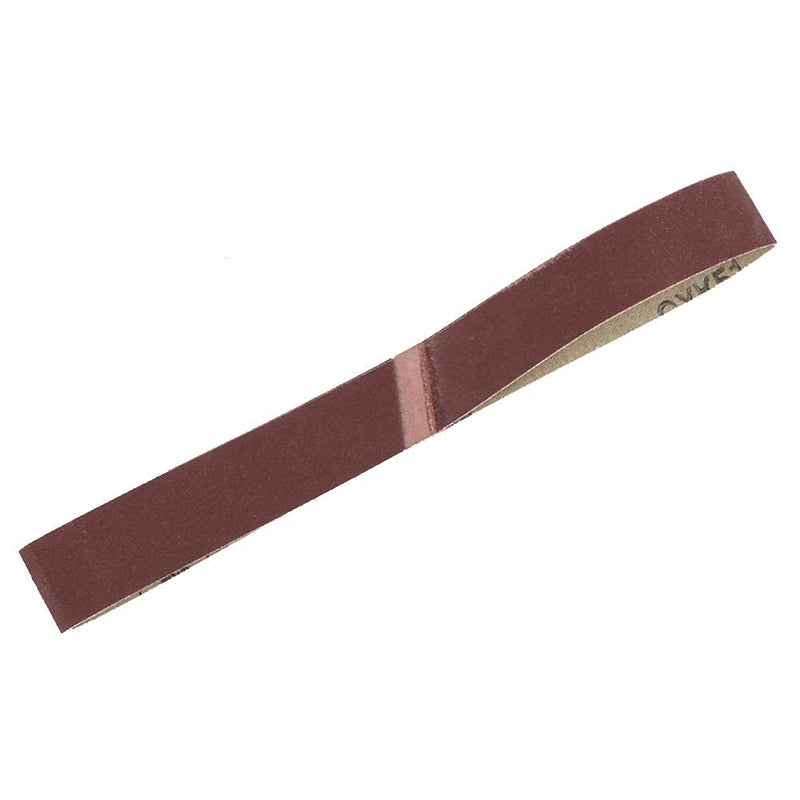 Pack of 10 Sandpaper, 1000 Sanding Belts Glass Polishing Tape for Sanding and Deburring Sand (30 x 533 mm)