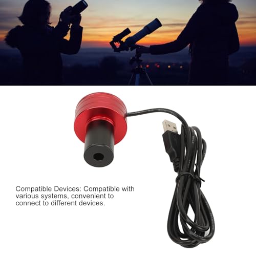USB2.0 1.25inch Desktop Camera,1920x1080 2MP Digital Astronomy Telescope Lens, 5P9967F Electronic Eyepiece Camera for , for Linux, and for Android
