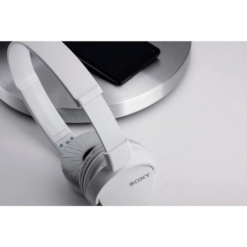 [Australia - AusPower] - Sony ZX Series Wired On-Ear Headphones with Mic, White MDR-ZX110AP 