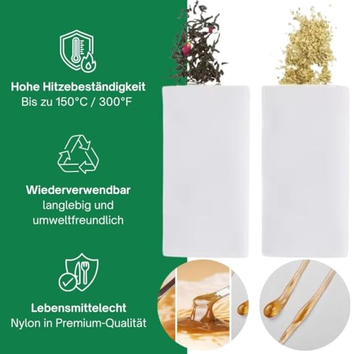 Rosin Bags Nylon Press Bags - Folded & Stitched - 2×4" (5×10cm) - 35/90/120 Micron Food Grade Mesh Filter Bags for Oil Extraction, Rosin Press & Rosin Making - Pack of 10 (120) 120