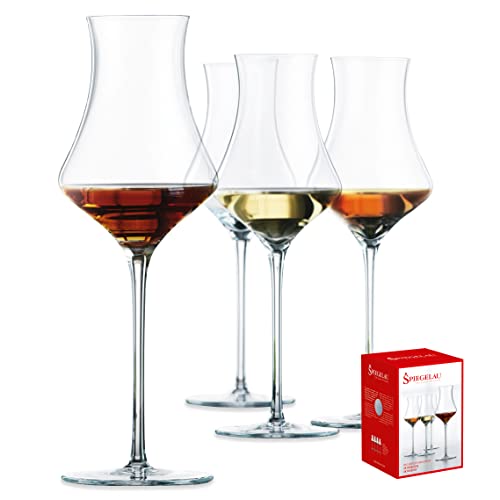 Spiegelau Willsberger Digestif Glasses Set of 4, Elegant Crystal Cordial Glasses, European-Made Glassware for Spirits, Amaro and Port Wine, Home Bar and Wedding Gifts, After Dinner Drinks, 9.9 oz Willsberger Digestive Glasses