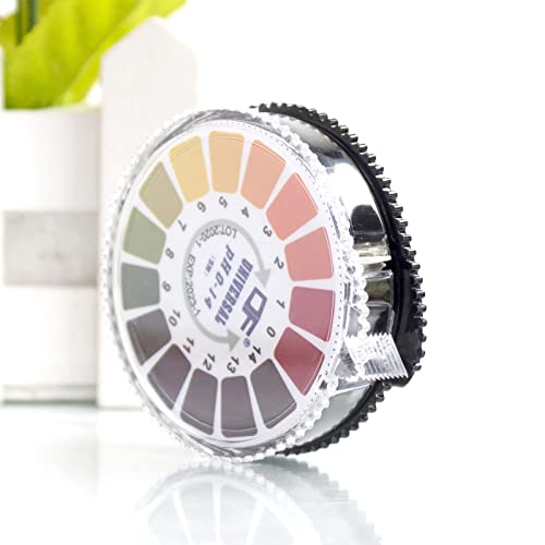1 Roll pH Test Strips 5 m/Roll, Measuring Range 0-14 | pH paper drinking water on roll, litmus indicator, universal paper, over-acidity, body determination, pH value, acid test