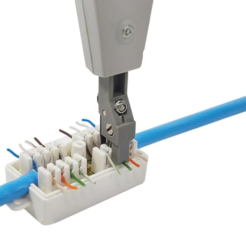 2pcs RJ45 Cat6 Junction Box Inline Punchdown Crown Coupler Joiner for Cat6/Cat5E/Cat5 Ethernet Network Cable