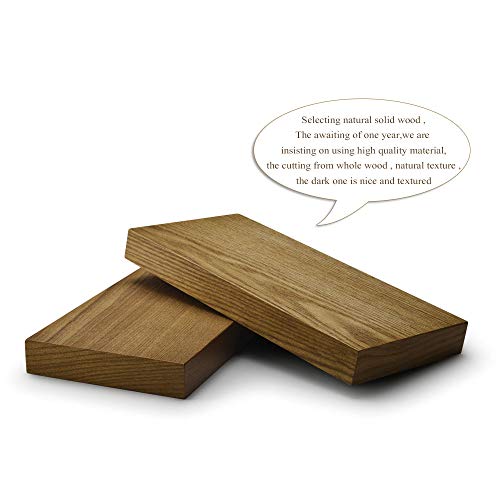 Oirlv Wood Pendant Display Tray Dark Grey 12 Grid with Insert
