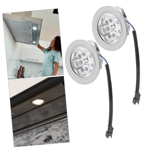 LED Cooker Hood Lamp DC Operation Energy Efficient Kitchen Lighting Replacement Lamp for Range Hoods Easy Assembly Compact Design 7.00 x 7.00 x 3.00 cm