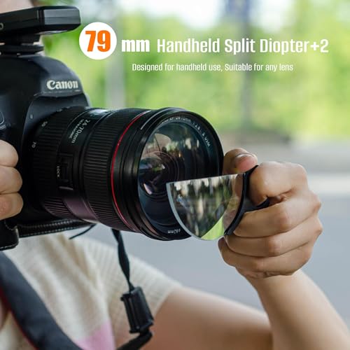 79mm Handheld Filters Split Diopter Special Effects Filters 79mm handheld half moon