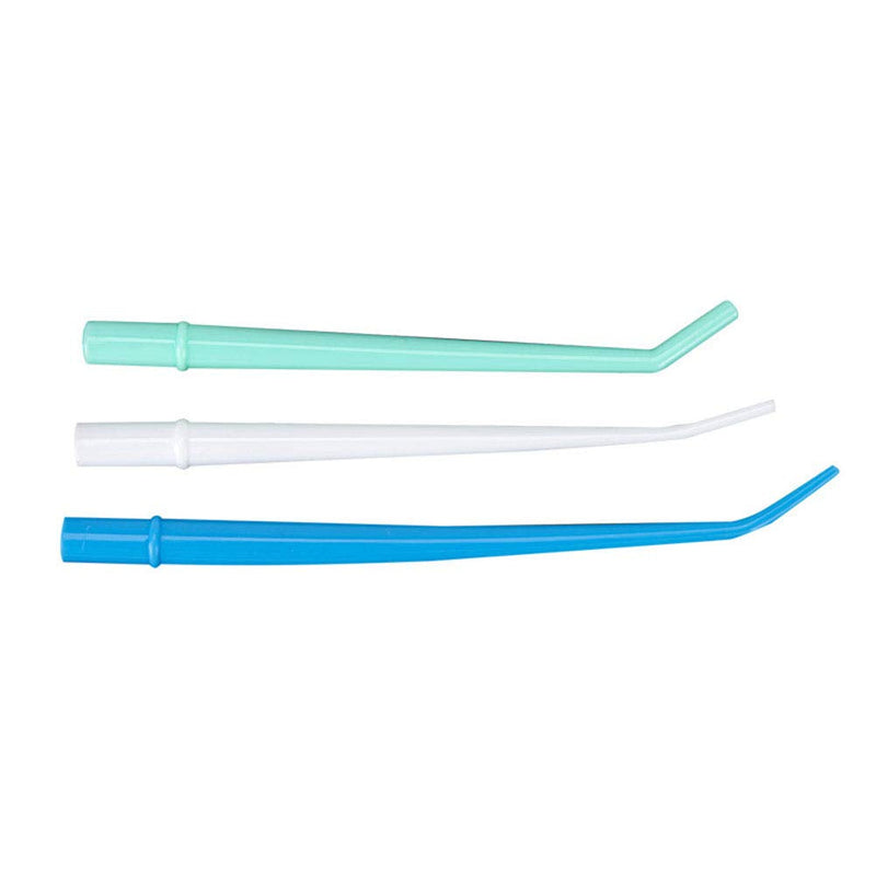 [Australia - AusPower] - Healifty 25pcs Disposable Surgical Suction Tips Dental Surgical Aspirator Suction Tubes Dental Saliva Ejector Dental Materials (Blue) 