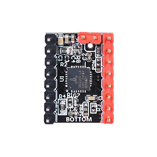 BIQU DIRECT 3D Printer Part Stepstick Mute TMC2209 V1.2 Stepper Motor Driver with Heatsink for SKR V1.3 MKS GEN L Ramps 1.4/1.5/1.6 3D Printer Control Board(Pack of 5pcs) (UART Mode)