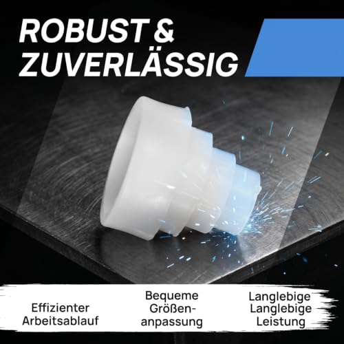 Luxshiny Reducing Sleeves for Sanding Discs Adapter Bushes Made of Plastic Reducing Adapter for Double Grinding Machines Suitable for Grinding Mach